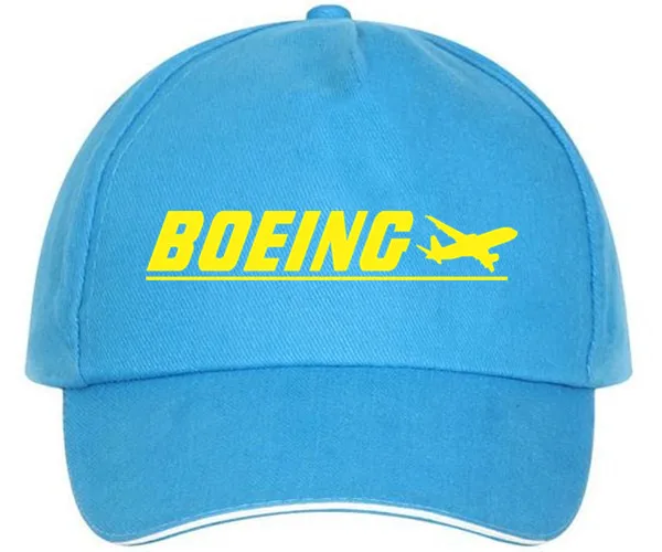 XQXON- Новая повседневная модная мужская бейсболка с принтом Boeing женская шапка унисекс бейсболки HH01 - Цвет: Sky blue