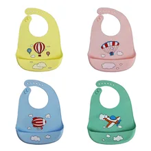 Cartoon Silicone Baby Bibs Waterproof Baby Boy Girl Apron Feeding Baby Bibs Burp Cloths Children Feeding Care Baby Saliva Towel