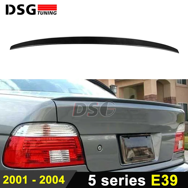 Rear Trunk Spoiler for BMW 5 Series E39 4 Door Sedan Carbon Fiber Wings