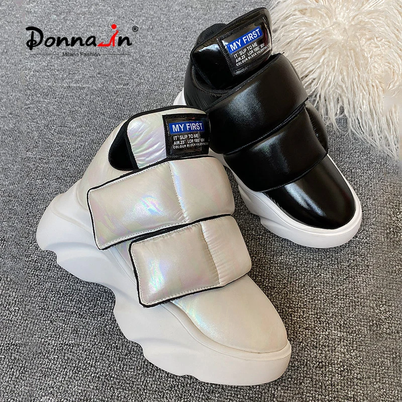 Womens Shoes Sneakers Snow-Boot Platform Ankle Waterproof Winter Fashion Donna-In Warm