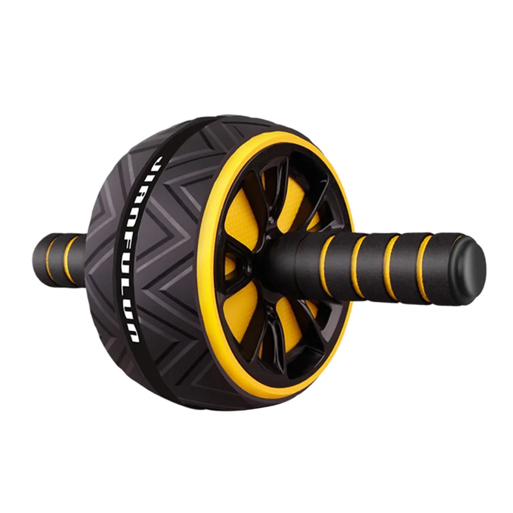 2020 Muscle Exercise Ab Roller Exercise Wheel Abdominal Core Strength Training Gear Home Workout Kit Anti-slip Sponge Handle 