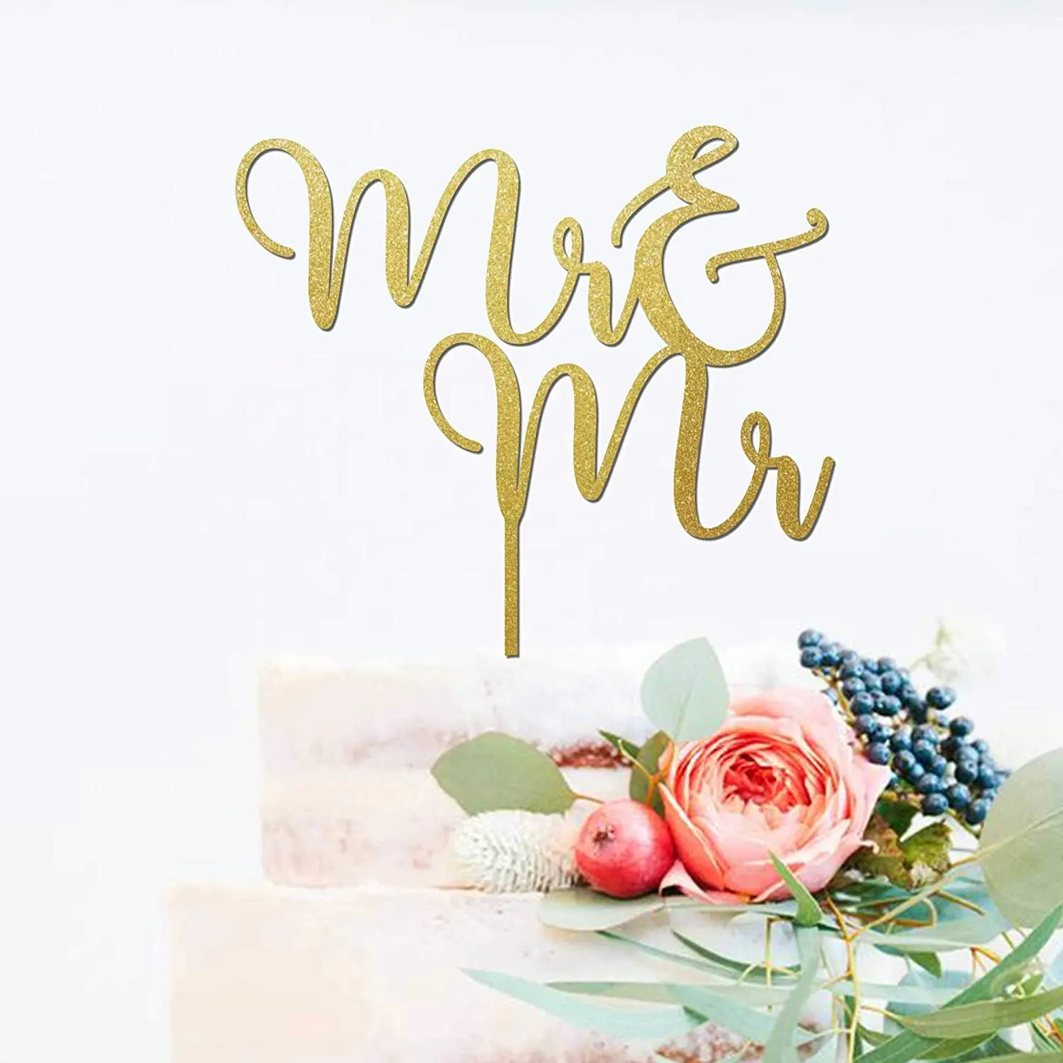 Adorno Para Pastel Mr And Mr – Topper Boda Ginger Ray Para Parejas Del Mismo Sexo