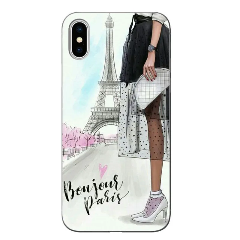 Модный черный коричневый Чехол для девочки кофейного цвета для IPhone X 11 XS MAX XR 8 7 6 6s Plus 11PRO MAX Женский жесткий чехол для ПК