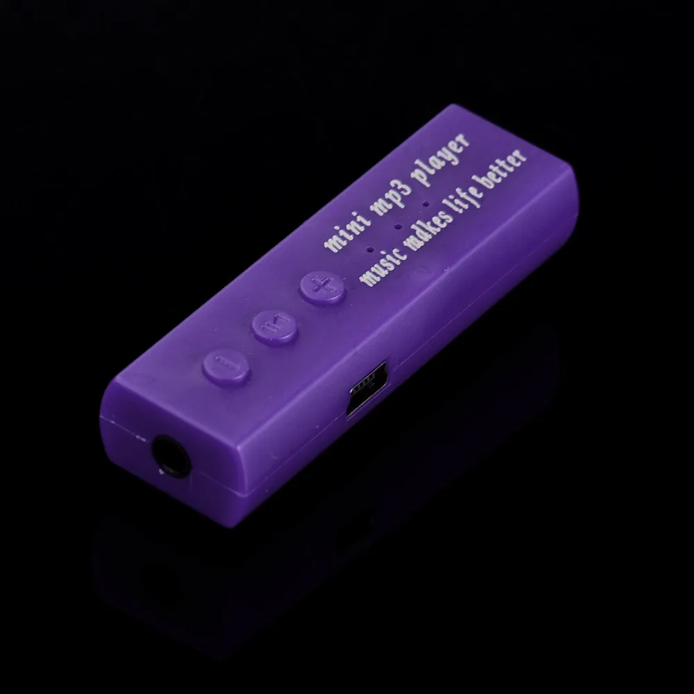 Модный Mp3 музыкальный плеер мини-usb-зажим цифровой Mp3 музыкальный плеер Поддержка 16 Гб SD TF карта 3,5 мм стерео разъем# yl
