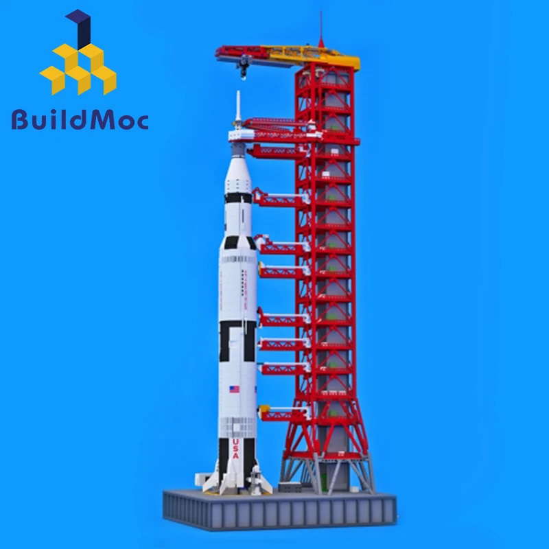 Moc Nasa Saturn V Umbilical Technic With For Lego 21309 3073pcs Building Blocks Bricks Christmas Gift Toy - Blocks - AliExpress