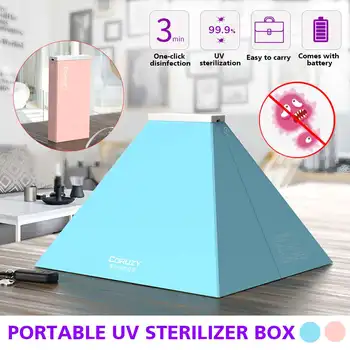 

5V Led Light phone mask UV Sterilizer Box Jewelry Cleaner USB uv Sanitizer Disinfection Cabinet Esterilizador