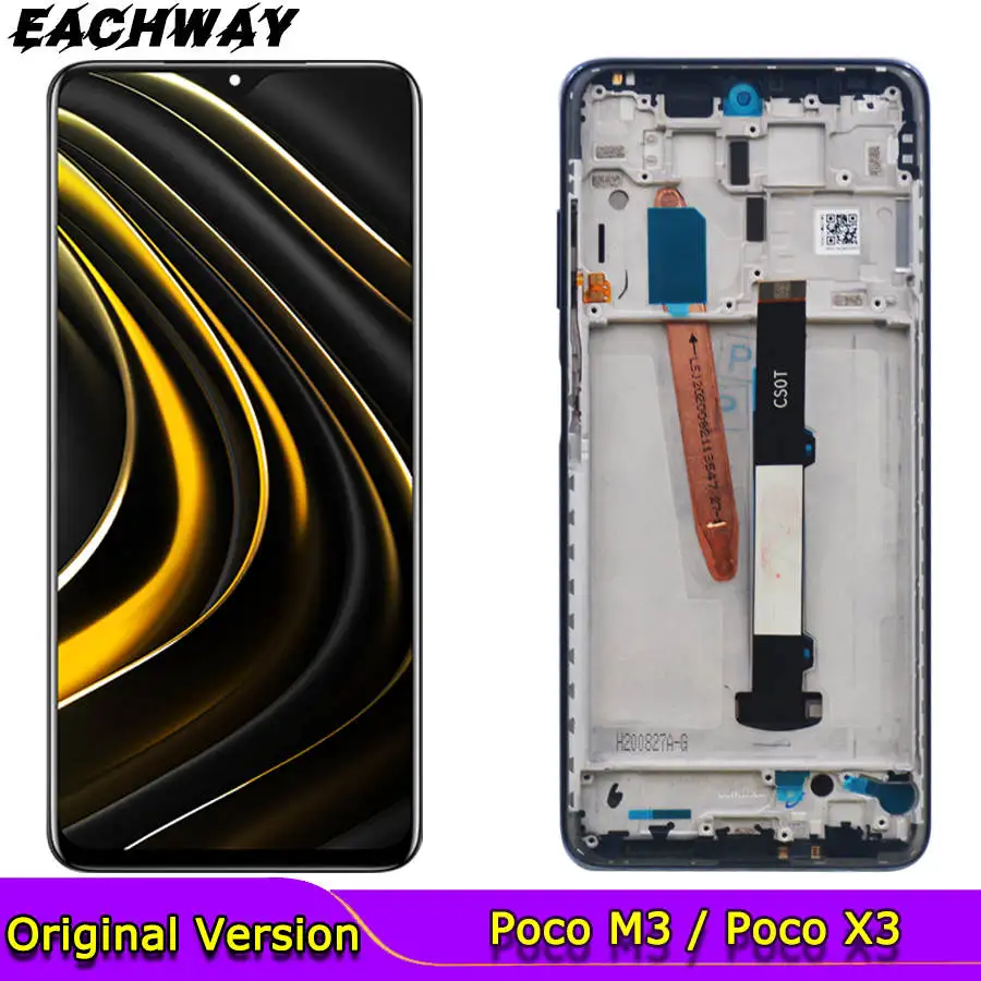 ЖК-дисплей 6 67 дюйма для Xiaomi Poco X3 NFC с сенсорным экраном и дигитайзером в сборе