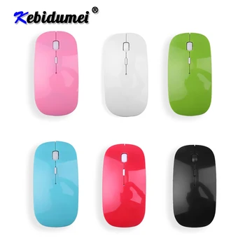

Kebidu Mini USB Optical Wireless Mouse 2.4G Receiver Multi Color Mouse Cordless For Macbook For Computer PC Laptop Desktop