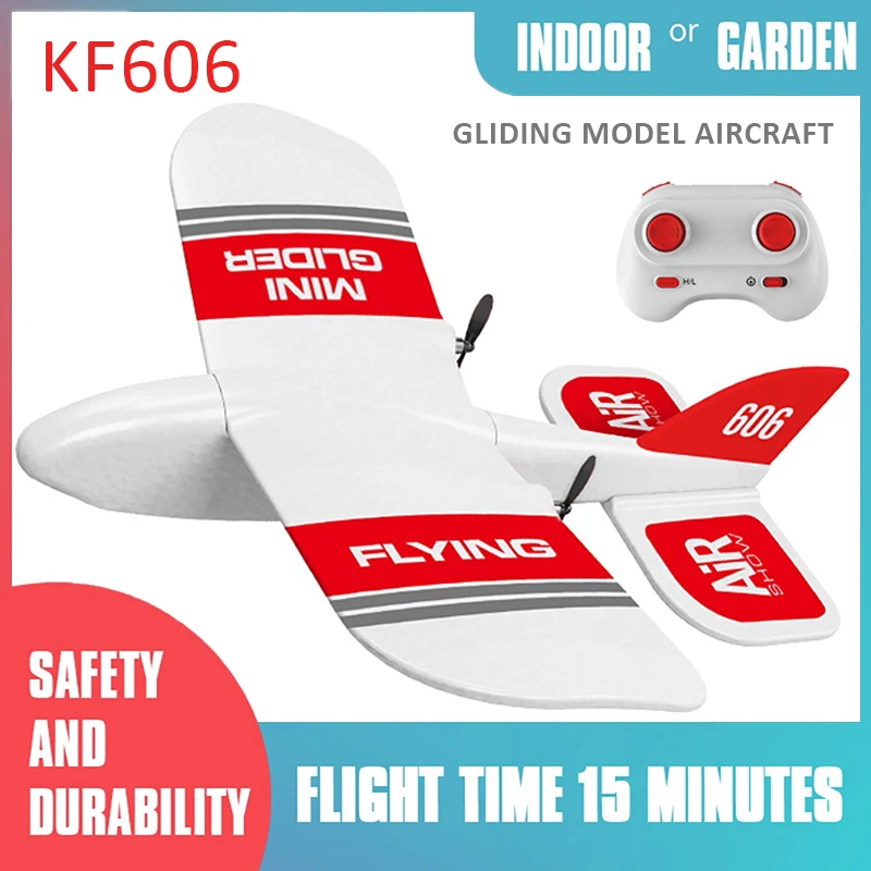 KF606 RC самолет 2,4 ГГц 2CH пульт дистанционного управления Самолет прочный EPP планер из пеноматериала Мини RC летающий самолет Радиоуправляемый игрушечный самолёт детские подарки