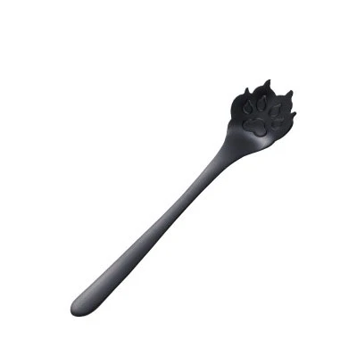 Black dog claw A 4 шт. Кошачий коготь для собак комплект кофейных ложек 304 нержавеющая сталь десертное мороженое чай столовые приборы для питья кухонные аксессуары - Цвет: Black dog claw A