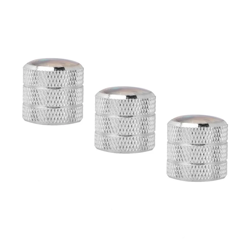 ABUO-9Pcs электрогитара бас тон и объем металлический купольный контроль ушка ручка инкрустация громкости тон ручки потенциометра крышка