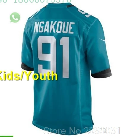 Jacksonville A+++ качественный Детский Молодежный Blake Bortles 5 Jalen Ramsey 20 leonard fournette 27 yannick ngakoue 91 jersey - Цвет: for kids youth