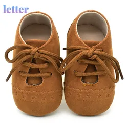 Bebê da criança rendas até sapatos tênis anti deslizamento sola macia sapatos unissex primeiros caminhantes sapatos