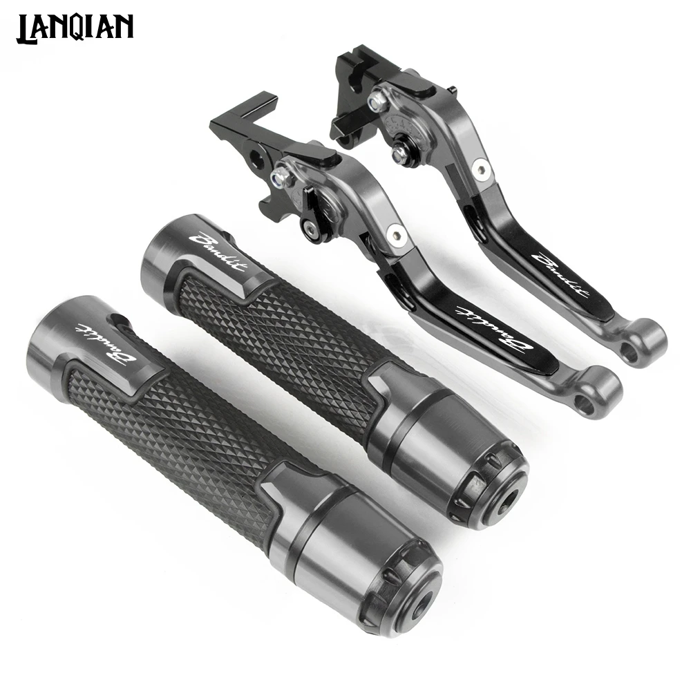 

For Suzuki Bandit GSF600S Motorcycle Brake Clutch Lever & 7/8 Handlebar Grips Bandit GSF 600S 1996-2003 Bandit Accessories