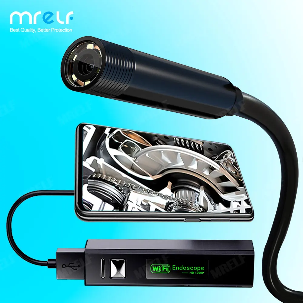 Flexible Wifi Mini Camera Endoscope For Cell Phone Type C Usb Android Doscope Video Clle Probe Borescope | Безопасность и защита