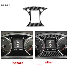 1pc Epoxy glue carbon fiber grain Car dashboard decoration cover for 2012- Volkswagen VW passat B7 passat CC