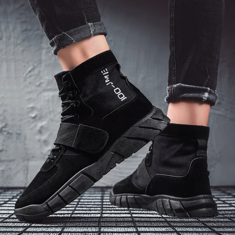

Outdoor Worker Boot Autumn & Winter Combat Boots Bang Men's Boots England Canvas Martin Boots Desert Boots Short Boots High Shoe