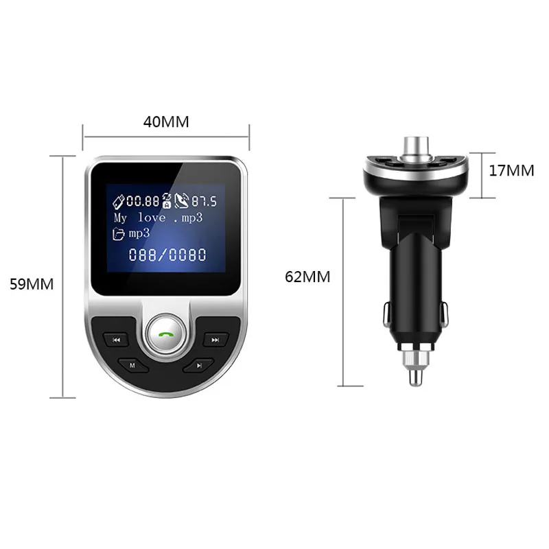 JaJaBor FM передатчик Bluetooth автомобильный комплект громкой связи AUX аудио MP3