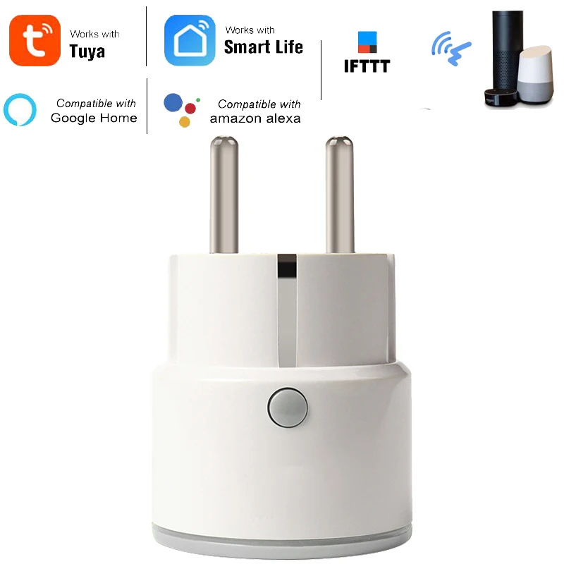 Smart Plug ЕС Поддержка Amazon Alexa Google Home IFTTT удаленного Управление переключатель Wi Fi мини