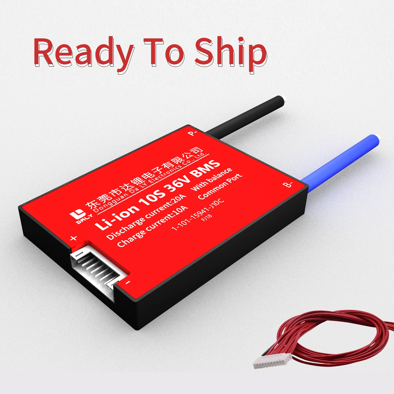 10S BMS 50A Temp Sensor Li-ion Modul Protection Board PCB Battery 36V 42V