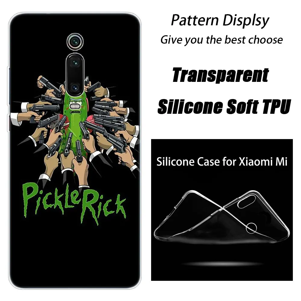 Силиконовый чехол Rick and marty Pickle Ric для Xiaomi mi 9T Pro CC9E 9 9SE 8 A3 A2 Lite A1 5X 6X mi x 3 2S Play Pocophone F1 - Цвет: 011