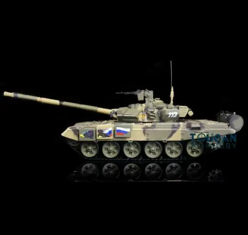 Henglong 1/16 6,0 пластик Россия T90 rc Танк 3938 FPV 360 револьверная стальная коробка передач