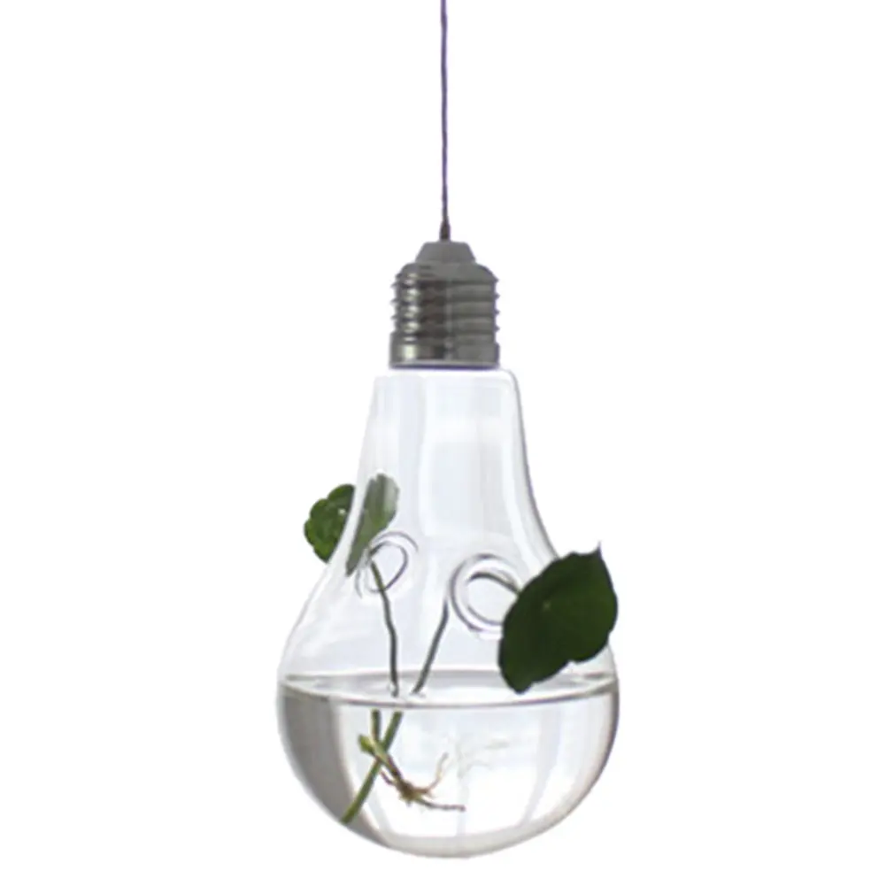 Креативная подвесная прозрачная стеклянная ваза, гидропонная маленькая подвесная бутылка, для дома, садоводства, украшения дома, набор бутылок для растений