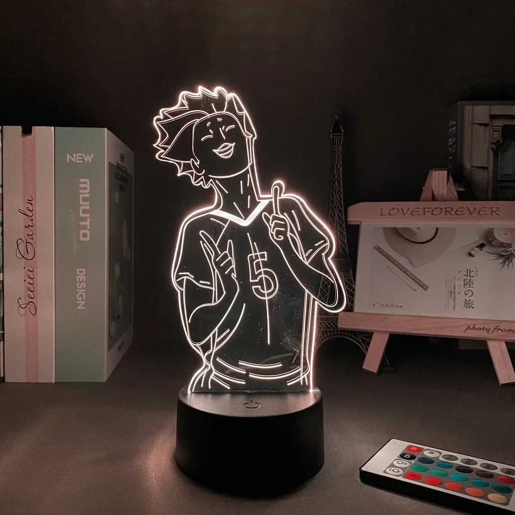 16 Colors Night light Anime Haikyuu Tendou Satori Light for Kids Child Bedroom Decor Lamp LED Dropshipping | Лампы и освещение