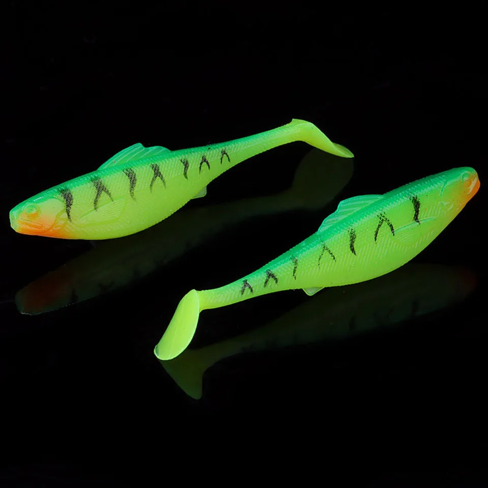 WALK FISH, 4 шт./лот, приманка для рыбалки, Мягкая наживка, 8 см, 3,5 г, мягкий свимбейт в форме червя, воблер, пластиковая приманка для ловли щуки - Цвет: K 11