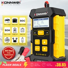 KONNWEI KW510 Full Automatic  12V Car Battery Tester Pulse Repair 5A Battery Chargers Wet Dry AGM Gel Lead Acid Car Repair Tool