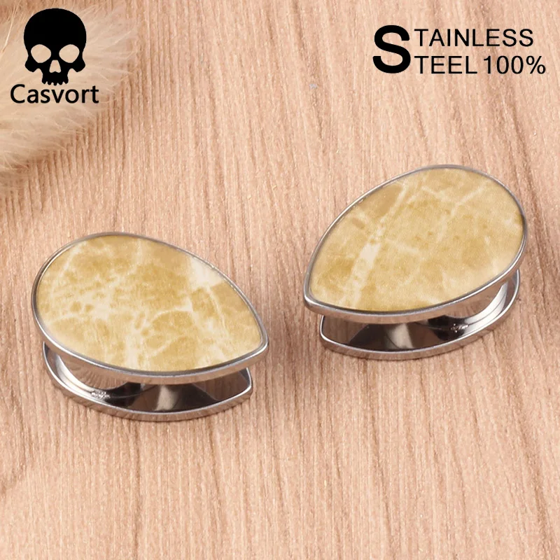 Casvort, 2 шт., Новое поступление, модные серьги, туннель, ювелирные изделия для тела, пирсинг, ушные измерительные приборы, расширитель, пара, распродажа