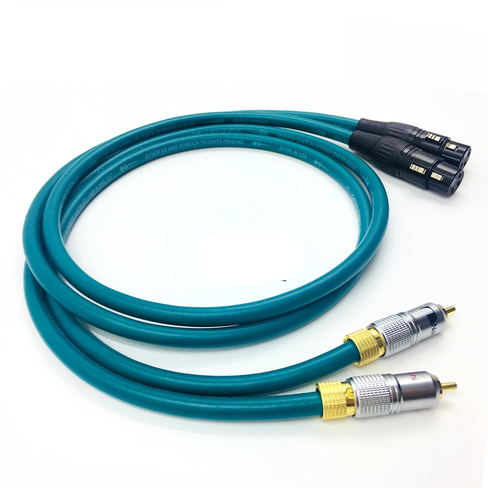 

Free shipping 5N OCC Plated RCA TO Gold-plated XLR AMP DVD Audio Cable