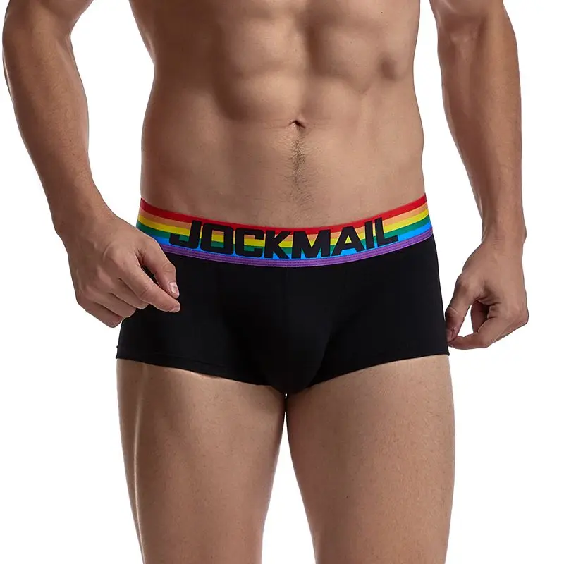 saxx briefs JOCKMAIL fashion cotton briefs shorts white low waist men's underwear rainbow belt boxer bikini briefs