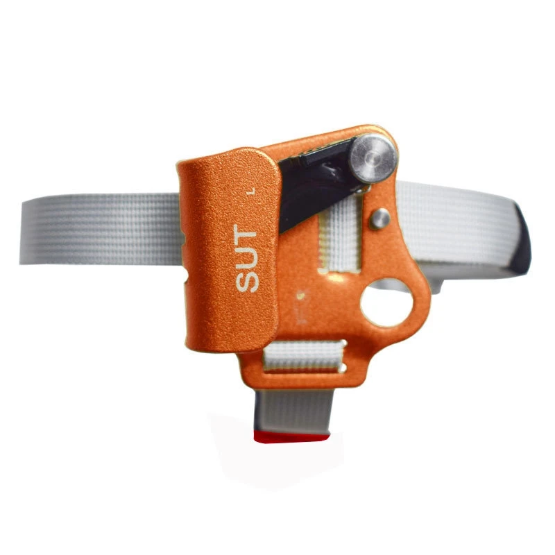 Outdoor Left Foot Ascender Riser Universal Rock Climbing Mountaineering Equipment Gear Safe and Reliable Ascender Climbing Devic