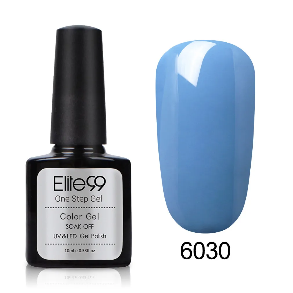 6030 Elite99 10 мл гель для ногтей one step Лаки без необходимы вещи наивысшего Базовое покрытие Гель-лак для ногтей 3 в 1 УФ гель для ногтей маникюр гель лак - Цвет: 6030