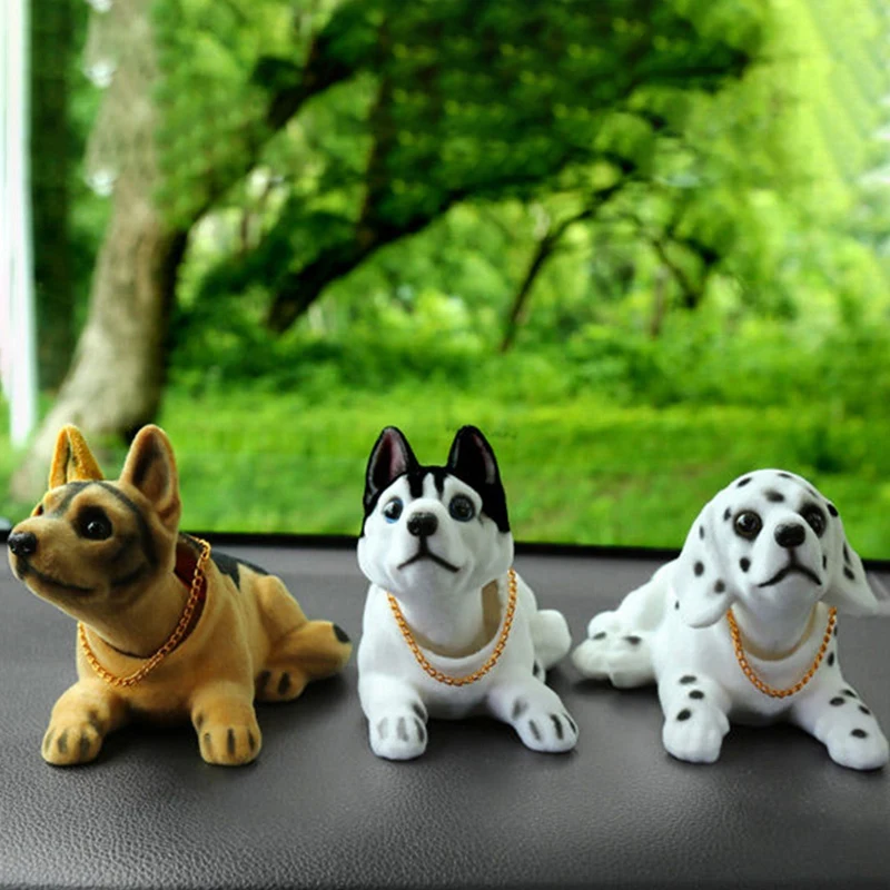 

Car Interior Dashboard Ornament Cute Shaking Nodding Head Dog Doll Toy Auto Furnishings Decoration Car Styling Accessories