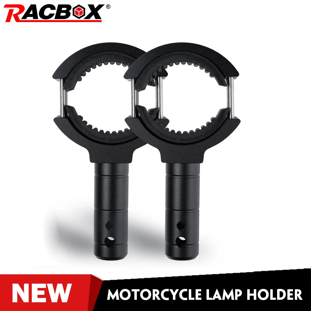 Soporte de barra de extensión para motocicleta, lámpara fija externa de 36mm y 60mm, foco todoterreno, extensión de iluminación, soporte de mango de horquilla