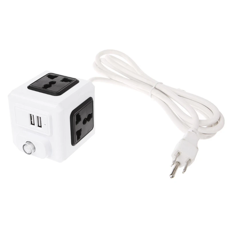 Умный дом куб ЕС/США/Великобритания Plug 4 Внешний удлинитель адаптер универсальный разъем LS'D инструмент