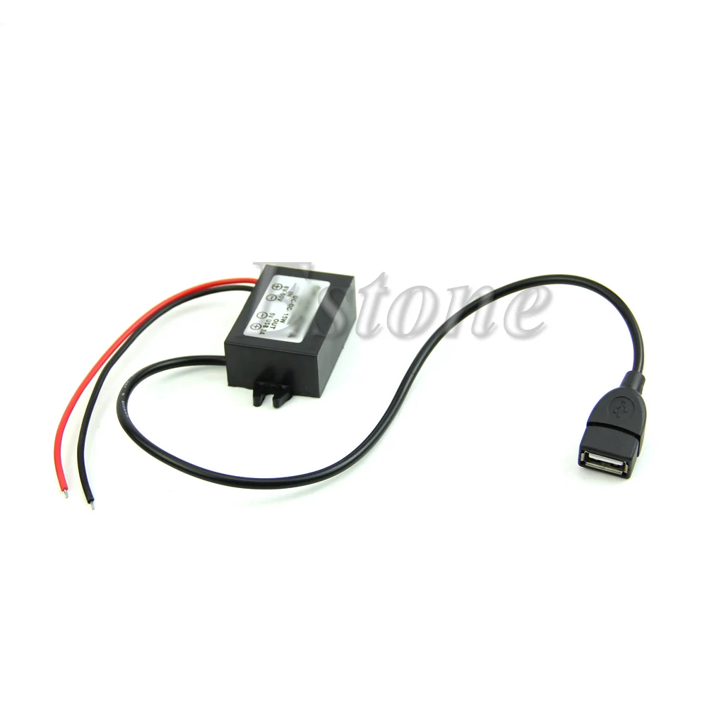 DC преобразователь модуль 12 В/8-50 в к DC5V 3A 15 Вт USB выходной адаптер питания Прямая поставка