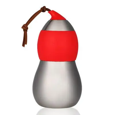 Gourd cup creative personality double stainless steel vacuum cup vacuum couple cup - Цвет: Red 198ml