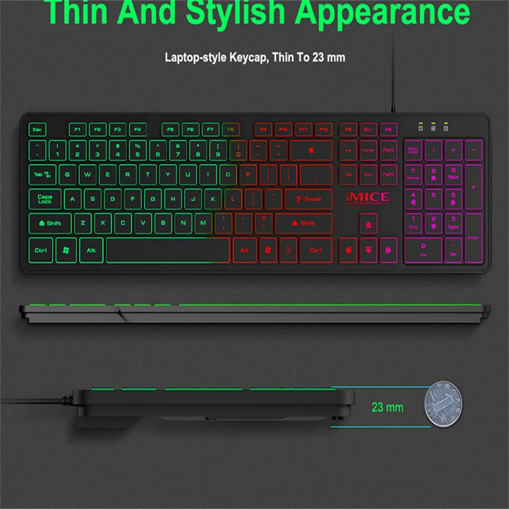 

IMICE KA-200 Backlight Suspension Key Mechanical Keyboard Game Wired PC Notebook
