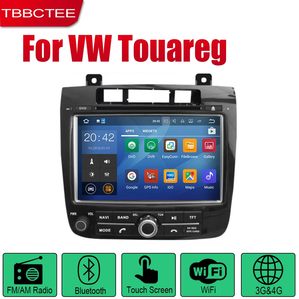 TBBCTEE автомобильный dvd-плеер gps навигация для Volkswagen Touareg 2010~ автомобильное мультимедиа андроид экран системы радио стерео - Цвет: Standard machine