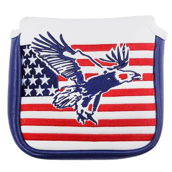 

USA America Mallet Putter Cover Fit Odyssey #7 Putter Titleist Scotty Cameron (Square Mallet Putter Cover (Eagle))