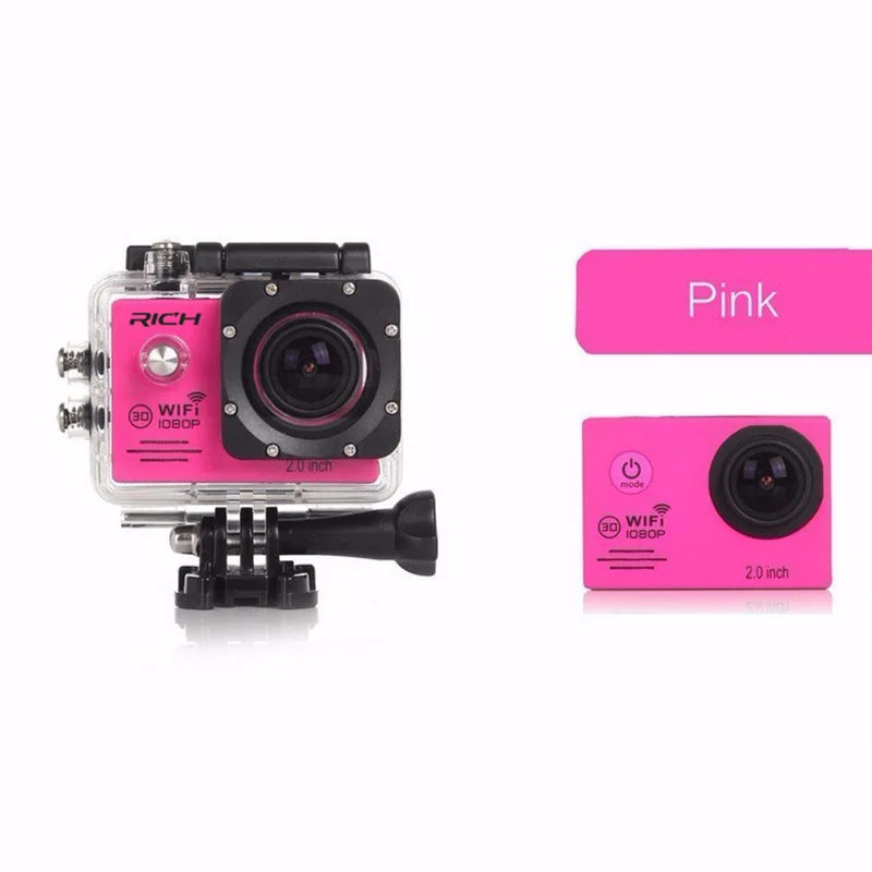 Экшн-камера wifi HD 1080p 30Fps видео go Bike Cams pro Водонепроницаемая 30 М мини-камера для шлема Спортивная камера