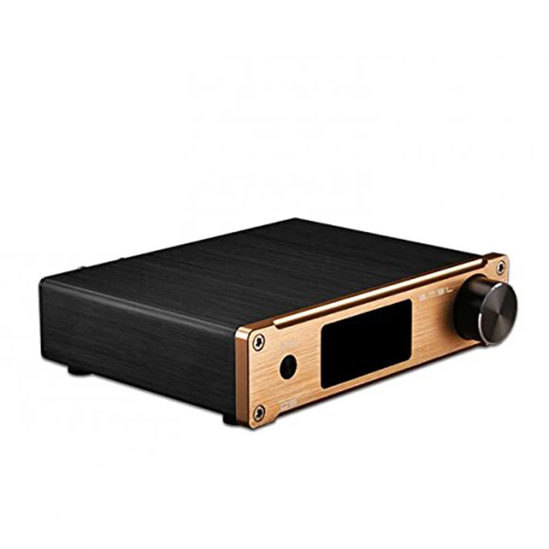 SMSL Q5 PRO 45 Вт* 2 192 кГц/24 бит чистый цифровой усилитель мощности с пультом дистанционного управления - Цвет: Золотой