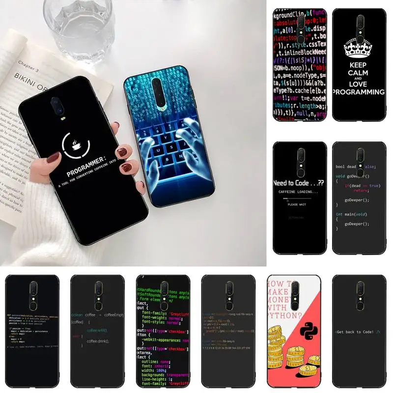 Cool Program Code Words Diy Phone Case Cover Shell For Oppo A5 Reno2 Z Renoace 3pro Realme5pro Phone Case Covers Aliexpress