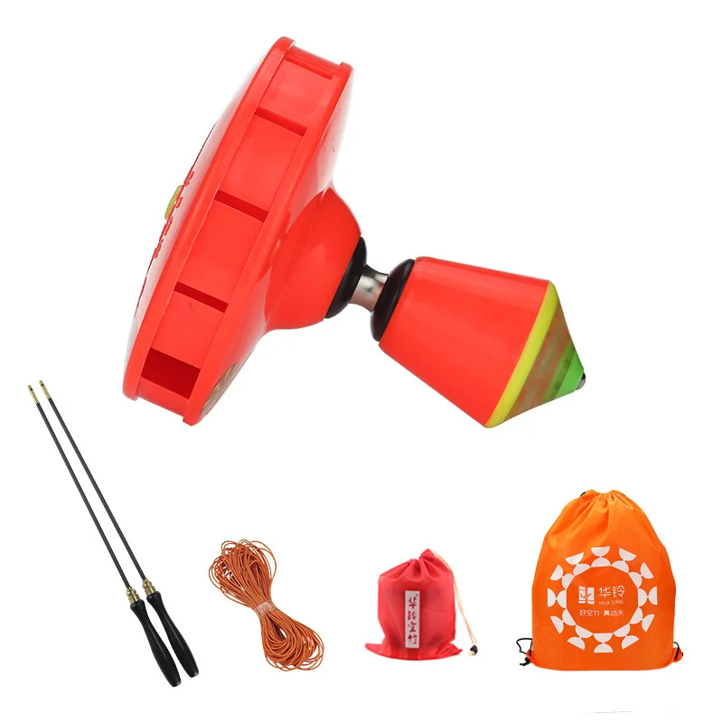 Китайская Асимметричная diabolo 8 подшипниковых игрушек профессиональный набор Diabolo упаковка с веревочной сумкой Китай - Цвет: Red