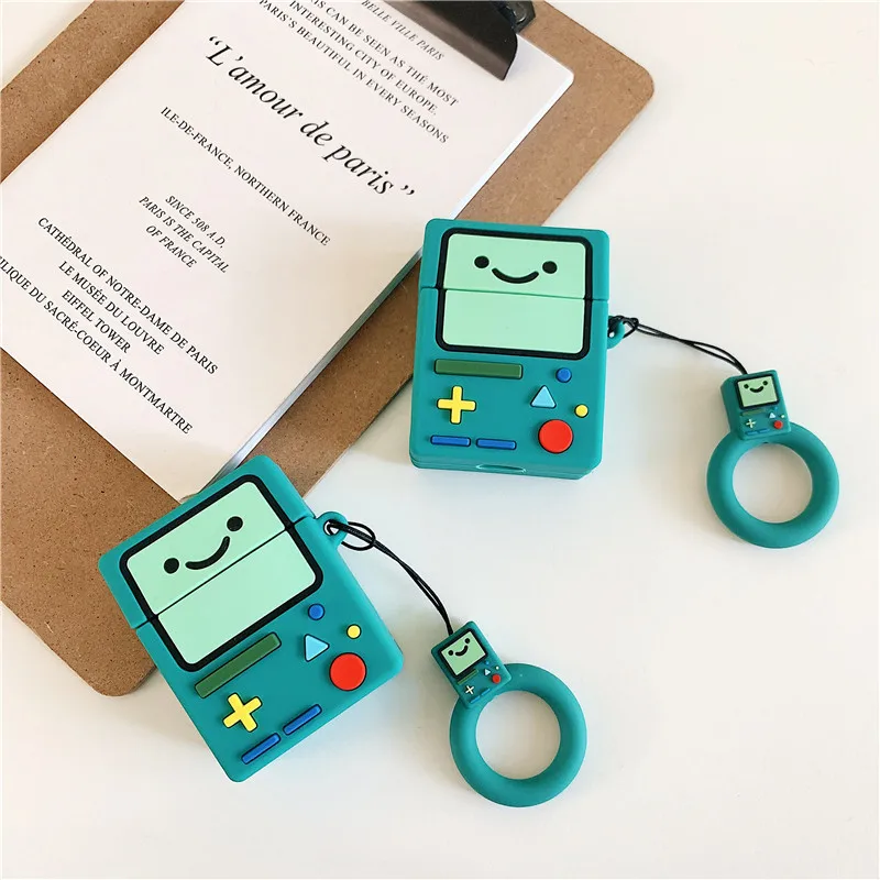 Чехол для AirPod 2 мягкий силиконовый чехол 3D приключений времени игры в машинке
