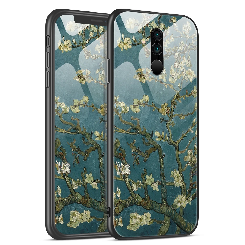 W124 Для huawei mate 20/20 Lite/20 Pro закаленное стекло покрытие края из ТПУ чехол для телефона huawei Honor Magic2 полная защита жесткий корпус - Цвет: W124