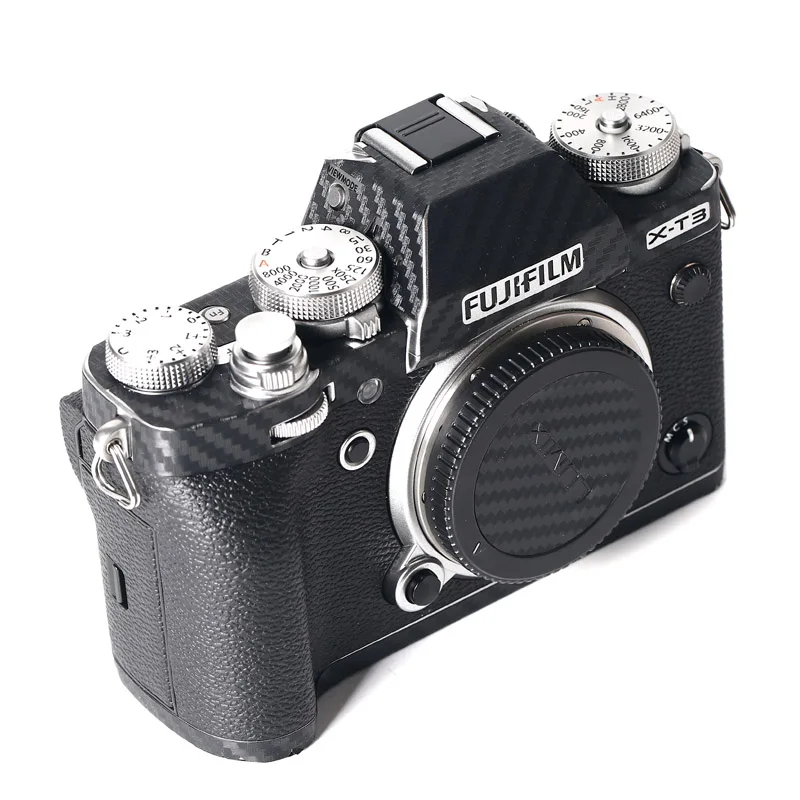 1-10 Набор для Fujifilm X-T3 Защитная пленка для камеры наклейки из углеродного волокна устойчивый к царапинам шероховатый клей отправка запасных наклеек
